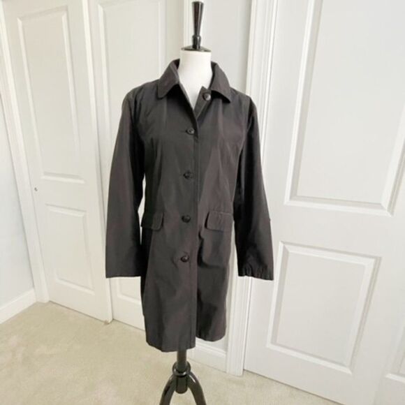 Jones New York Black Rain Coat Large - Picture 1 of 3